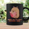 CapyFun Books Are The Only Treasure I Need Capybara Kids Graphic Print Coffee Mug Gifts ideas