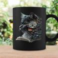 Cat Art Book Cat Motif Flowers Cat Graphic Print Coffee Mug Gifts ideas