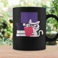 Cat Book Reading Graphic Print Coffee Mug Gifts ideas