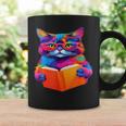 Cat Book Shirt Colorful Cat Reading Book Graphic Print Coffee Mug Gifts ideas Cat Book Shirt Colorful Cat Reading Book Graphic Print Coffee Mug Gifts ideas