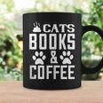 Cat Lover Cats Books And Coffee Graphic Print Coffee Mug Gifts ideas Cat Lover Cats Books And Coffee Graphic Print Coffee Mug Gifts ideas