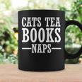 Cat Lover Cats Tea Books Naps Graphic Print Coffee Mug Gifts ideas Cat Lover Cats Tea Books Naps Graphic Print Coffee Mug Gifts ideas
