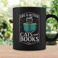 Cat Read Book Reader Reading Librarian Graphic Print Coffee Mug Gifts ideas