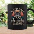 Cat And Reading For Book And Cat Lover Graphic Print Coffee Mug Gifts ideas