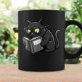 Cat Reading a Book Nerd Kitty Bookworm Graphic Print Coffee Mug Gifts ideas