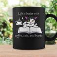 Cat Reads a Book Reading Coffee Graphic Print Coffee Mug Gifts ideas Cat Reads a Book Reading Coffee Graphic Print Coffee Mug Gifts ideas