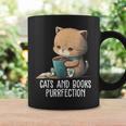 Cats And Books Purrfection Book Lover Book Nerd Librarian Graphic Print Coffee Mug Gifts ideas Cats And Books Purrfection Book Lover Book Nerd Librarian Graphic Print Coffee Mug Gifts ideas