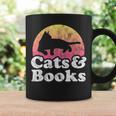 Cats And Books Or Women's Cat And Book Graphic Print Coffee Mug Gifts ideas