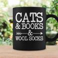Cats And Books And Wool Socks Graphic Print Coffee Mug Gifts ideas