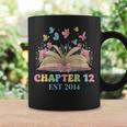 Chapter 12 Years Old 12th Birthday Butterfly Bow Book Lover Graphic Print Coffee Mug Gifts ideas