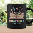 Chapter 9 Years Old 9th Birthday Butterfly Bow Book Lover Graphic Print Coffee Mug Gifts ideas Chapter 9 Years Old 9th Birthday Butterfly Bow Book Lover Graphic Print Coffee Mug Gifts ideas