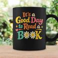 Cheerful Good Day To Read A Book Cozy Warm Bookworm Graphic Print Coffee Mug Gifts ideas