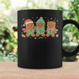 Christmas Library Gingerbread Man Books Lover Bookworm Graphic Print Coffee Mug Gifts ideas