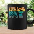 Coffee Books Dogs And Social Justice Human Rights Equality Graphic Print Coffee Mug Gifts ideas