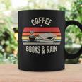 Coffee Books And Rain Retro Vintage Book Lover Reading Graphic Print Coffee Mug Gifts ideas Coffee Books And Rain Retro Vintage Book Lover Reading Graphic Print Coffee Mug Gifts ideas