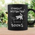 Coffee Cats And Books Ironic Kitty Literature Graphic Print Coffee Mug Gifts ideas