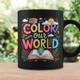 Color Our World Book Reading Program 2026 Summer Reading Graphic Print Coffee Mug Gifts ideas