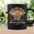 Color Our World Summer Reading 2025 Cute Book Wildflowers Graphic Print Coffee Mug Gifts ideas