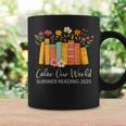 Color Our World Summer Reading 2025 Floral Cute Book Lover Graphic Print Coffee Mug Gifts ideas Color Our World Summer Reading 2025 Floral Cute Book Lover Graphic Print Coffee Mug Gifts ideas