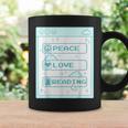 Computer Geek Peace Love Reading Cool Book Lover Bookworm Graphic Print Coffee Mug Gifts ideas