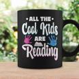 All The Cool Kids Are Reading Book Vintage Retro Sunset Graphic Print Coffee Mug Gifts ideas
