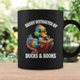 Cool Vintage Easily Distracted By Ducks & Books Lover Graphic Print Coffee Mug Gifts ideas