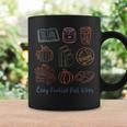 Cozy Bookish Fall Vibes Pumpkin Latte Books Autumn Reading Graphic Print Coffee Mug Gifts ideas