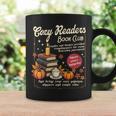 Cozy Reader Book-Club Fall Bookish Booktrovert Librarian Graphic Print Coffee Mug Gifts ideas
