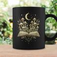 Crescent Mushroom Book Fungi Art Woodland Mystical Night Graphic Print Coffee Mug Gifts ideas