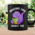 Cure Dragons Love Books Too Graphic Print Coffee Mug Gifts ideas