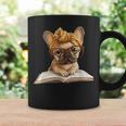 Cute Bulldog Reading Dog Book Lover Animal Graphic French Graphic Print Coffee Mug Gifts ideas