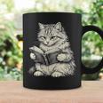 Cute Cat Reading Book Classic Bookworm Animal Pet Lover Graphic Print Coffee Mug Gifts ideas