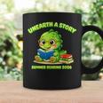 Cute Dino Book Lover Unearth A Story Summer Reading Graphic Print Coffee Mug Gifts ideas