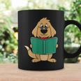Cute Dog Reading A Human Training Book Dog Graphic Print Coffee Mug Gifts ideas