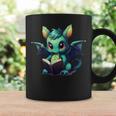 Cute Dragon With Book Graphic Print Coffee Mug Gifts ideas