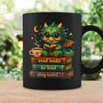 Cute Dragon Read Books Be Kind Stay Weird Fantasy Lovers Graphic Print Coffee Mug Gifts ideas