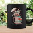 Cute Dragon Reading Cat Books Dragon Graphic Print Coffee Mug Gifts ideas