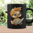 Cute Duckling Reading Book With Graphic Print Coffee Mug Gifts ideas