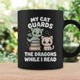 Cute Fantasy Book Reader Apparel Cat Dragon Bookish Magic Graphic Print Coffee Mug Gifts ideas Cute Fantasy Book Reader Apparel Cat Dragon Bookish Magic Graphic Print Coffee Mug Gifts ideas