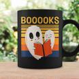 Cute Ghost Book Reading Halloween Teacher Puns Booooks For Men Women Kids Graphic Print Coffee Mug Gifts ideas