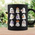 Cute Ghost Reading Books Teacher Halloween Reading Men Women Kids Graphic Print Coffee Mug Gifts ideas