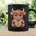 Cute Highland Cow Reading Book Graphic Print Coffee Mug Gifts ideas Cute Highland Cow Reading Book Graphic Print Coffee Mug Gifts ideas