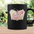Cute Kawaii Axolotl Book Tea Lover Women Reading Cozy Art Graphic Print Coffee Mug Gifts ideas