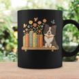 Cute Kawaii Border Collie Dog Books Flowers Graphic Print Coffee Mug Gifts ideas Cute Kawaii Border Collie Dog Books Flowers Graphic Print Coffee Mug Gifts ideas