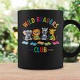 Cute Safari Animals Reading Books Reading Club Kids Literacy Graphic Print Coffee Mug Gifts ideas