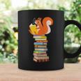 Cute Squirrel Reading Women's Tops Book Lovers Graphic Print Coffee Mug Gifts ideas