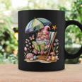 Cute Summer Relaxing Gnome Art For Book Lovers Graphic Print Coffee Mug Gifts ideas