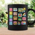 Cute Teacher Life With Crayons Rainbow Books Apple School Graphic Print Coffee Mug Gifts ideas