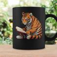 Cute Tiger Is Reading a Book Reading Tiger Graphic Print Coffee Mug Gifts ideas
