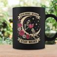 Dark Romance Read Books Be Kind Stay Weird Reading Skeleton Graphic Print Coffee Mug Gifts ideas